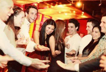 People having fun