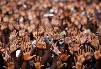 people demonstrate