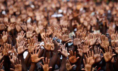 people demonstrate