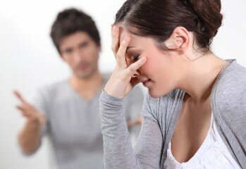 Couple arguing